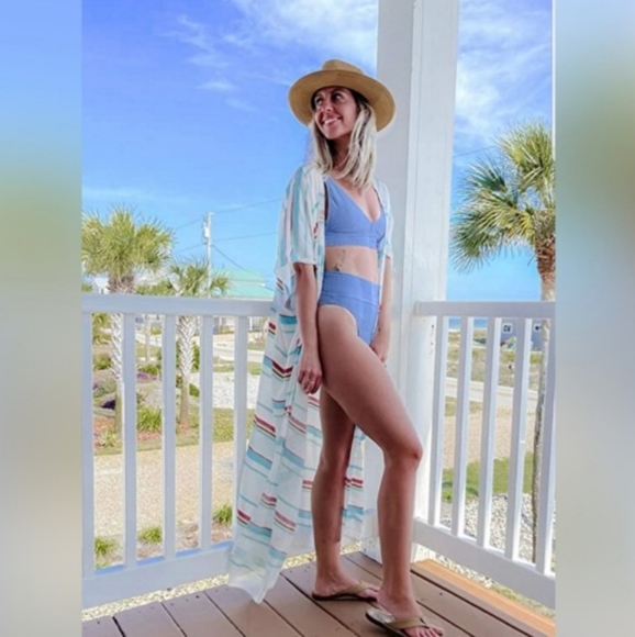 🌞Kimono Cardigan Long Swimwear Cover Ups - Picture 3 of 3